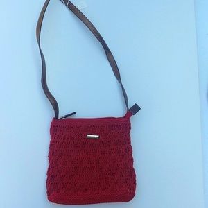 MINICCI Red Woven Crossbody Bag